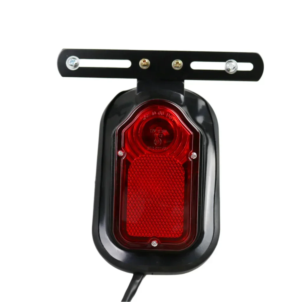 Black Motorbike Tombstone Brake Tail Light For Honda Kawasaki Suzuki Yamaha Harley Cruiser Custom