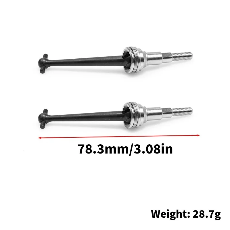 

Для радиоуправляемых машинок MJX 10303 10304 1/10: Универсальные аксессуары, приводной вал CVD (тип "собачья кость") P10414, комплект приводного вала с шинами