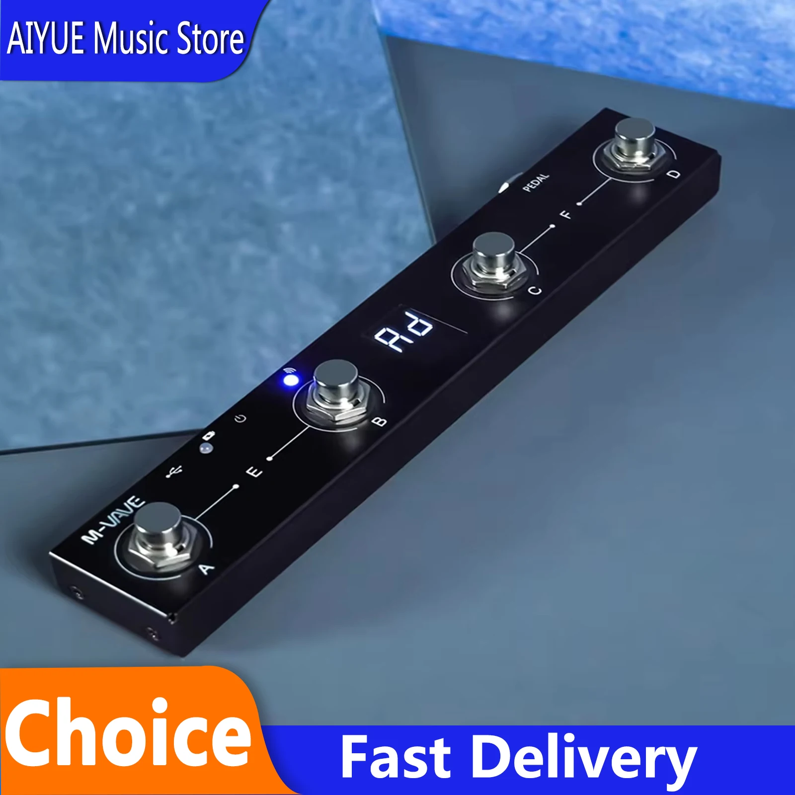 M-VAVE Chocolate MIDI Controller BT Rechargeable 4 Buttons MIDI Controller Pedal APP Control System Wireless Transmission Parts