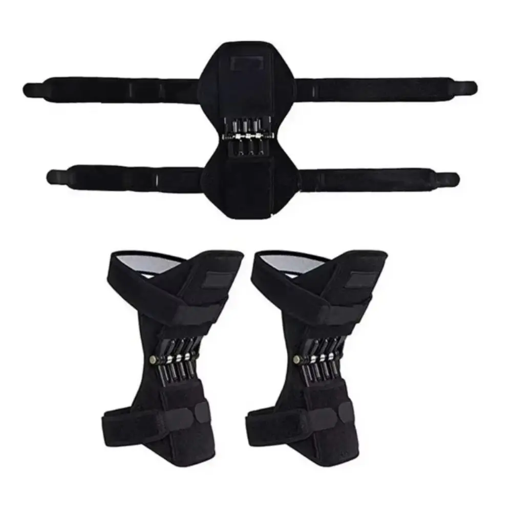 1/2PCS Rebound Spring Knee Protection Boosters Breathable Fixed Booster Support Knee Pads Non-Slip Knee Sleeve Sports