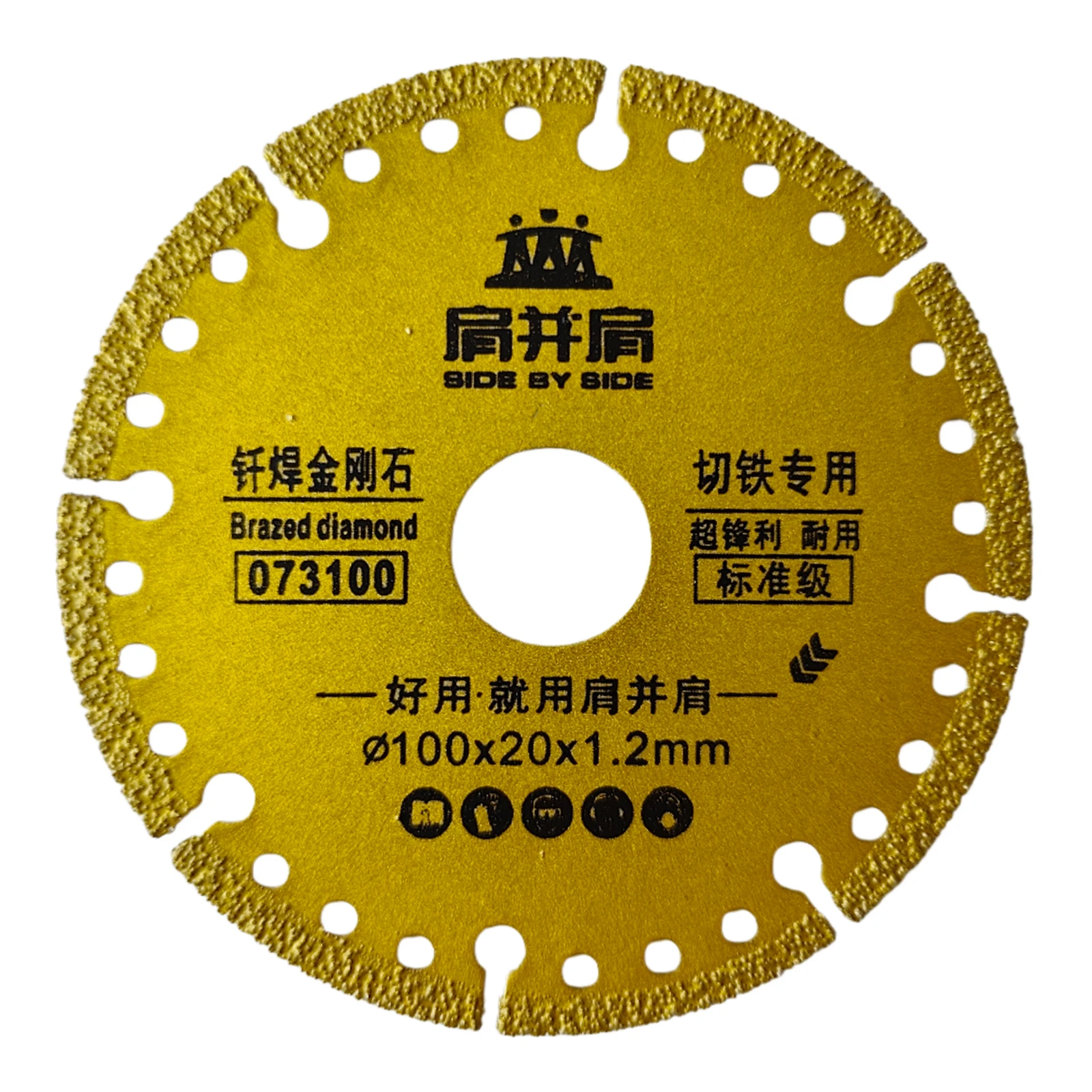 1pc Diamant Sägeblatt Metall Hartlöten Eisen Bewehrung Edelstahl Trennscheiben 100mm Winkel Grinder Disk Trennscheibe werkzeug