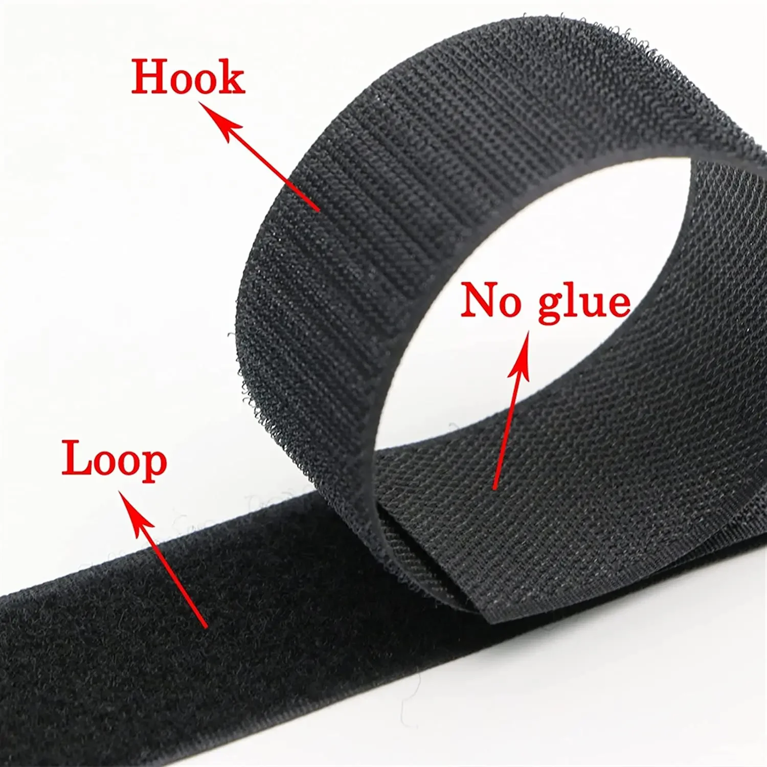 5 เมตร/คู่ HOOK LOOP เทปกาว Hook และ LOOP เย็บ Fastener เทปผ้าไนลอน Magic เทปสําหรับอุปกรณ์เย็บผ้า 16 มม.-150 มม.