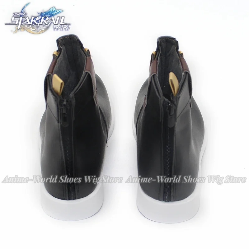 Jogo honkai star rail trailblazer caelus cosplay sapatos masculinos botas feitas sob encomenda trilha blazer halloween carnaval roleplay sapatos