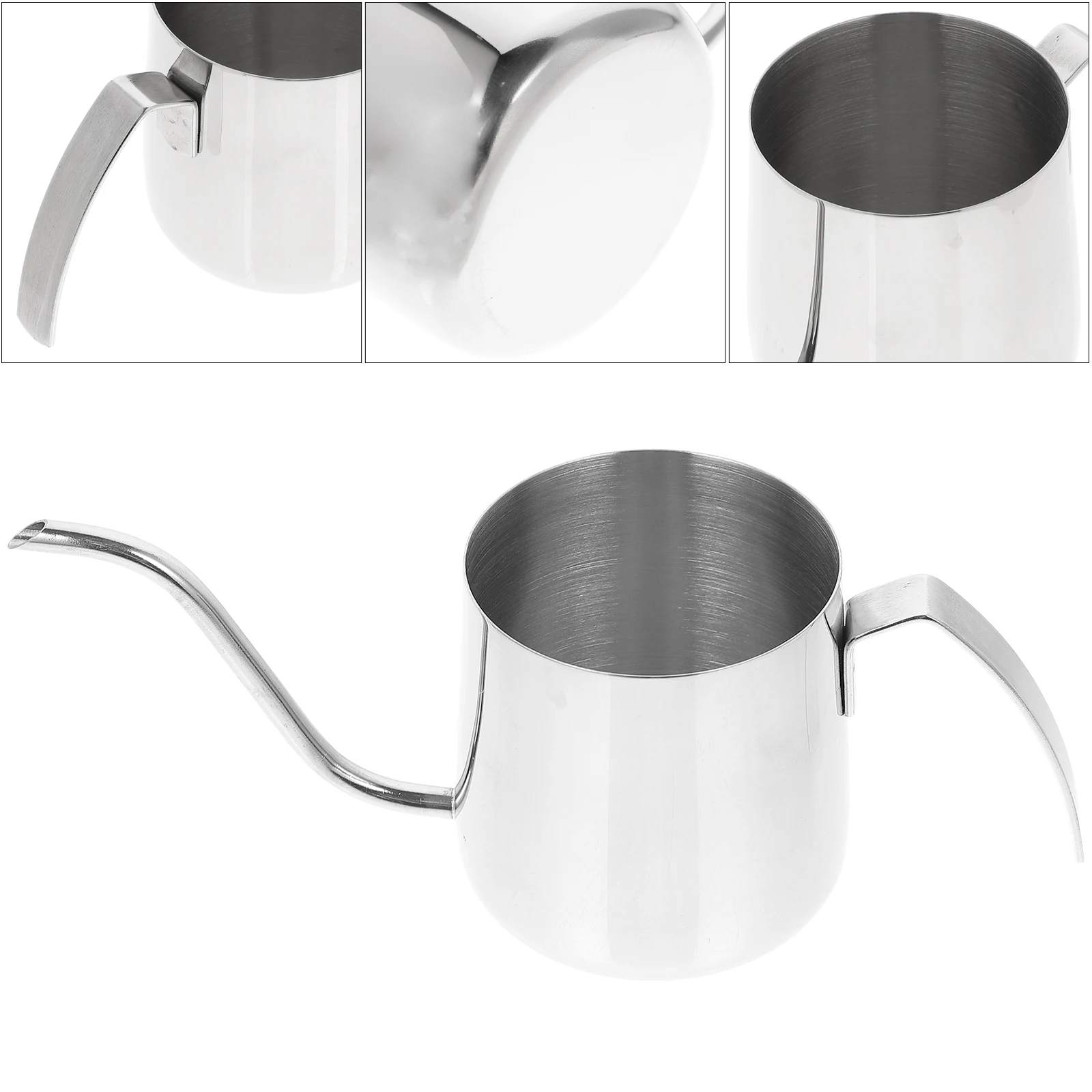 

Stainless Steel Pot Long Spout Hand Brewing Kettle Rustproof Container For Home Office Tea House Kitchen Hand Drip