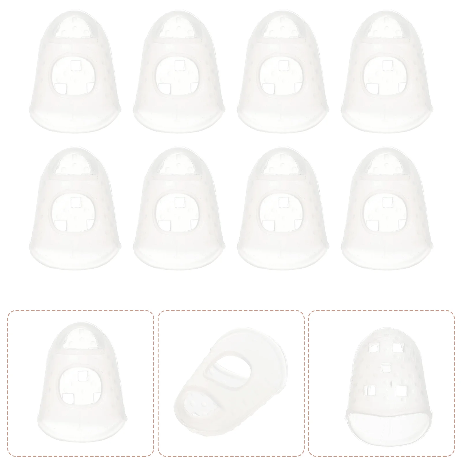 

40 PCS Finger Guards for Ukulele Silicone Guitar Fingertip Protectors Thumb Electric