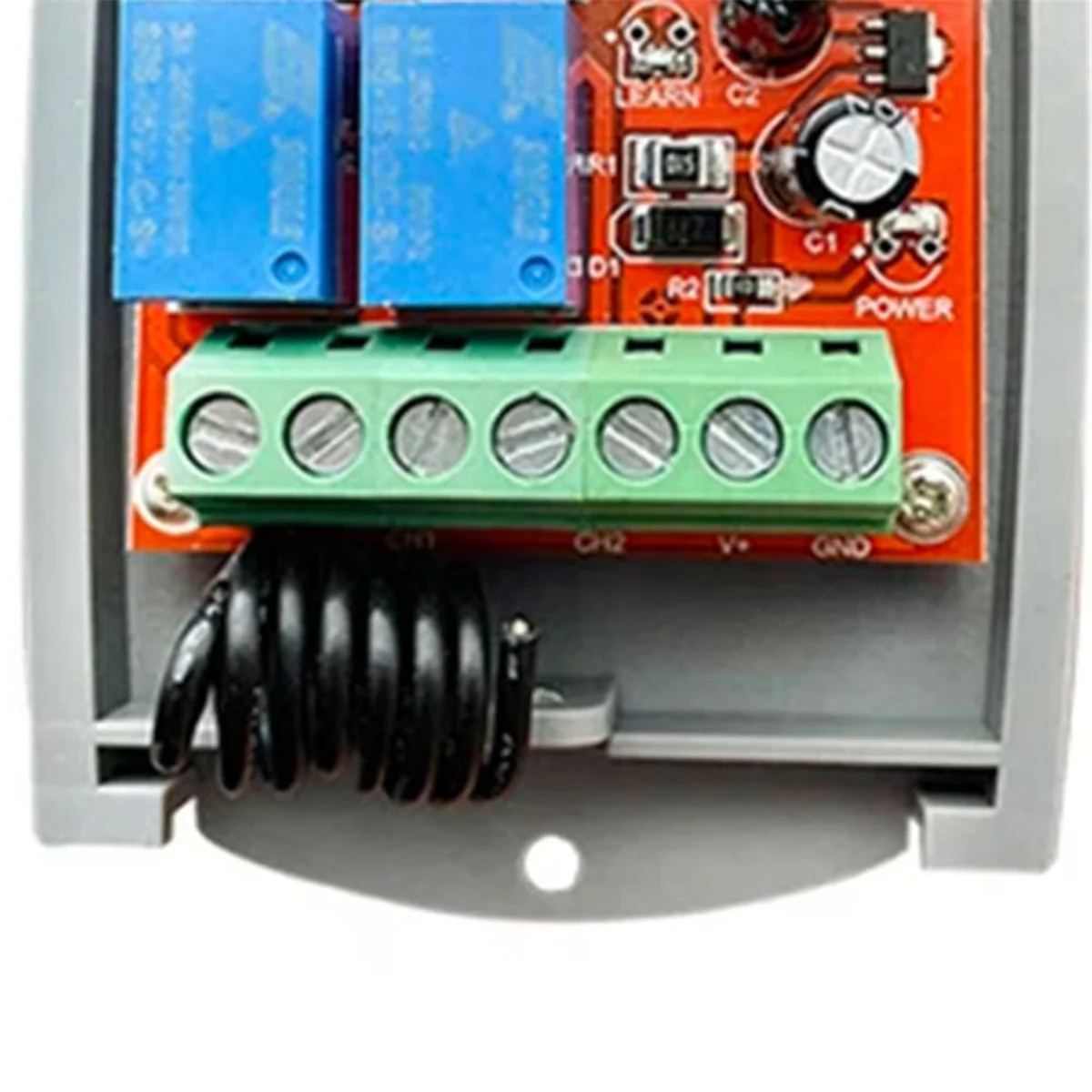 Receptor de Control remoto Universal para puerta de garaje, abridor de Control de puerta eléctrica de 433MHz12V-24V, código de aprendizaje rodante de 433,92 MHz