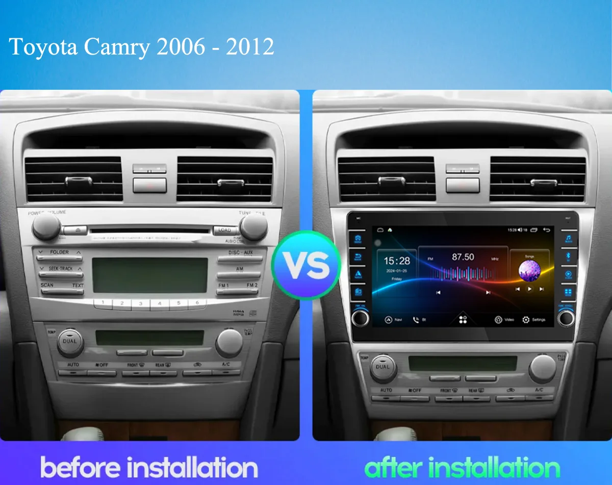 For Toyota Camry 40 2006 - 2011 Car Auto Video Music Player Gps Navi Monitor Tape PC Tablet Entertainment system RDS DSP