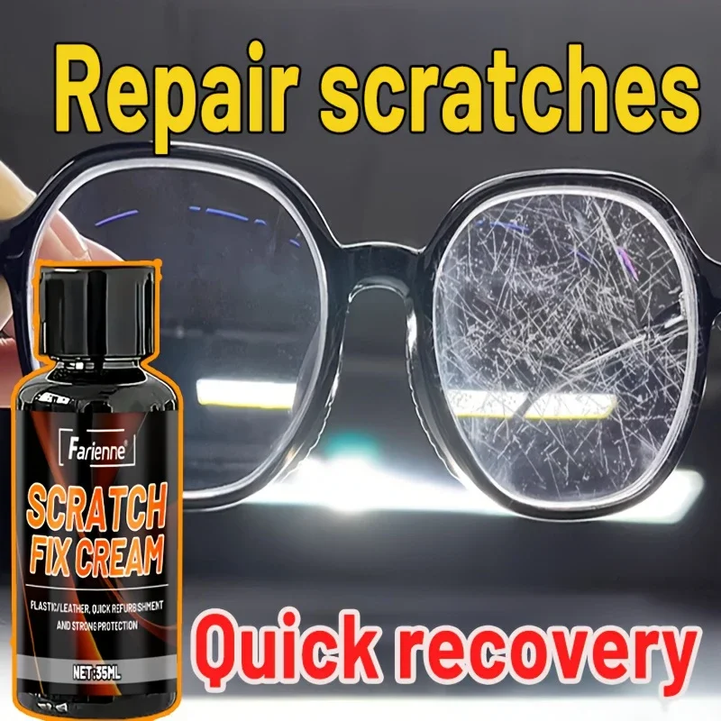 Multifunctional Glass and Lens Scratch Repair Kit, Restore Clarity and Smooth Surface, Suitable for Car Windows and Glasses