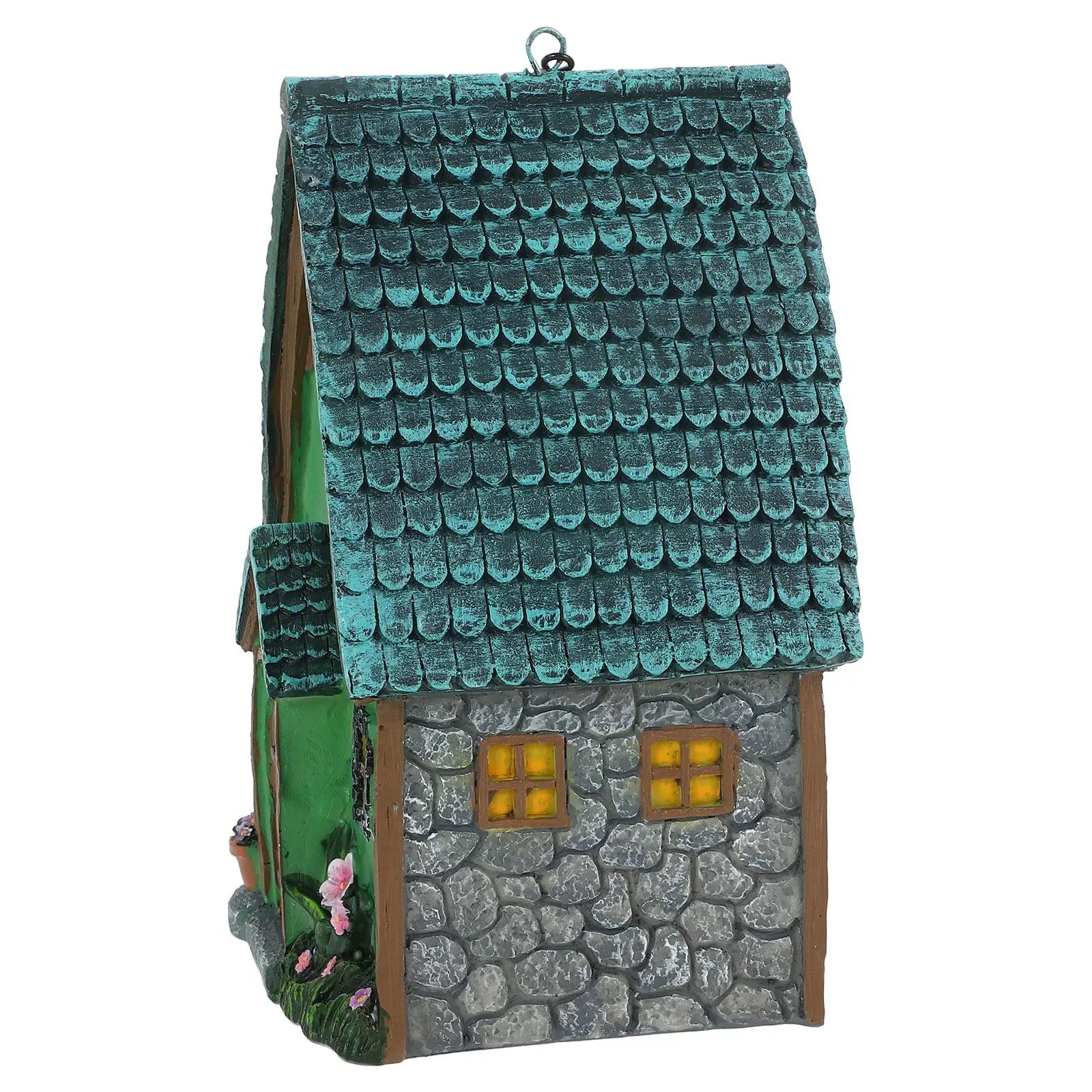 

Outdoor Bird Hanging Nest for Garden Resin Birdhouse Decor Small Bird Sleeping Box Weather Resistant Yard Accessory