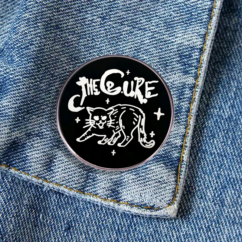 Embroidery Initials - New The Cure Rock Band Brooch