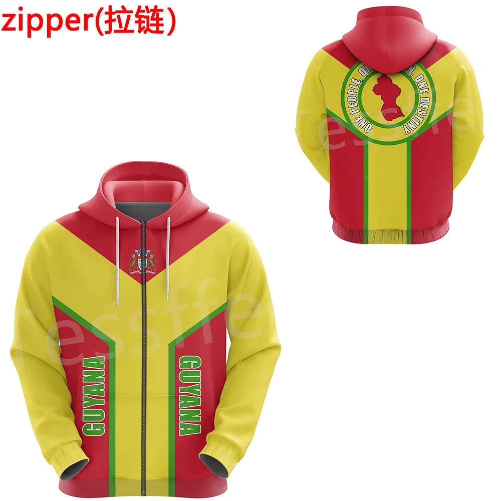 Tessffel South America County Guyana Flag Tribe Tattoo Retro Tracksuit 3DPrint Men/Women Pullover Casual Funny Jacket Hoodies 14