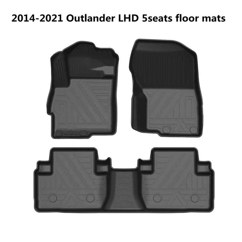 Use for RHD 14-2022 Mitsubishi Outlander floor mat trunk mat custom AllWeather Floor Mat Fit For Outlander waterproof floor mat