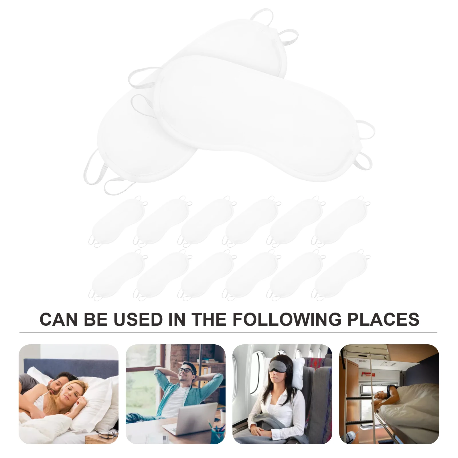 

20 шт. одноразовые маски для глаз, пустые легкие легкие спальные чехлы для сна, путешествий, домашнего использования, портативные дышащие маски для глаз своими руками