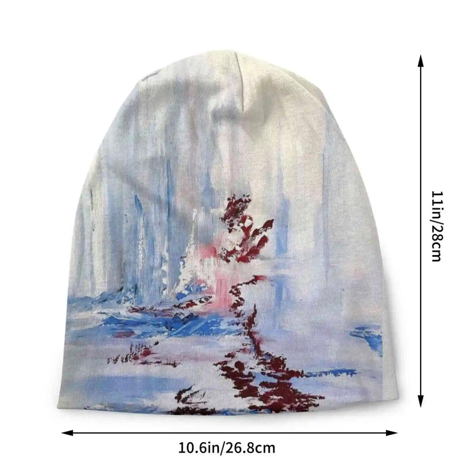 Abstract Acrylic Dream Sequence Art Knitted Hat Warm Beanie Outdoor Caps Clouds Abstract Acrylic Free America Emotion Artsy