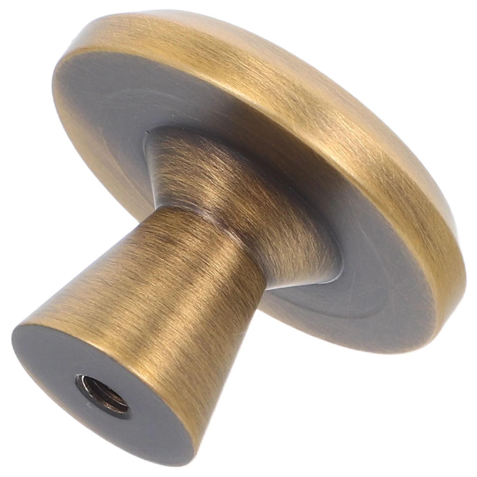 

French Inspired Cabinet Door Pull Single Hole Handle for Wardrobe Dresser Drawer Brass Wood Smooth Pull Drawer Knobs