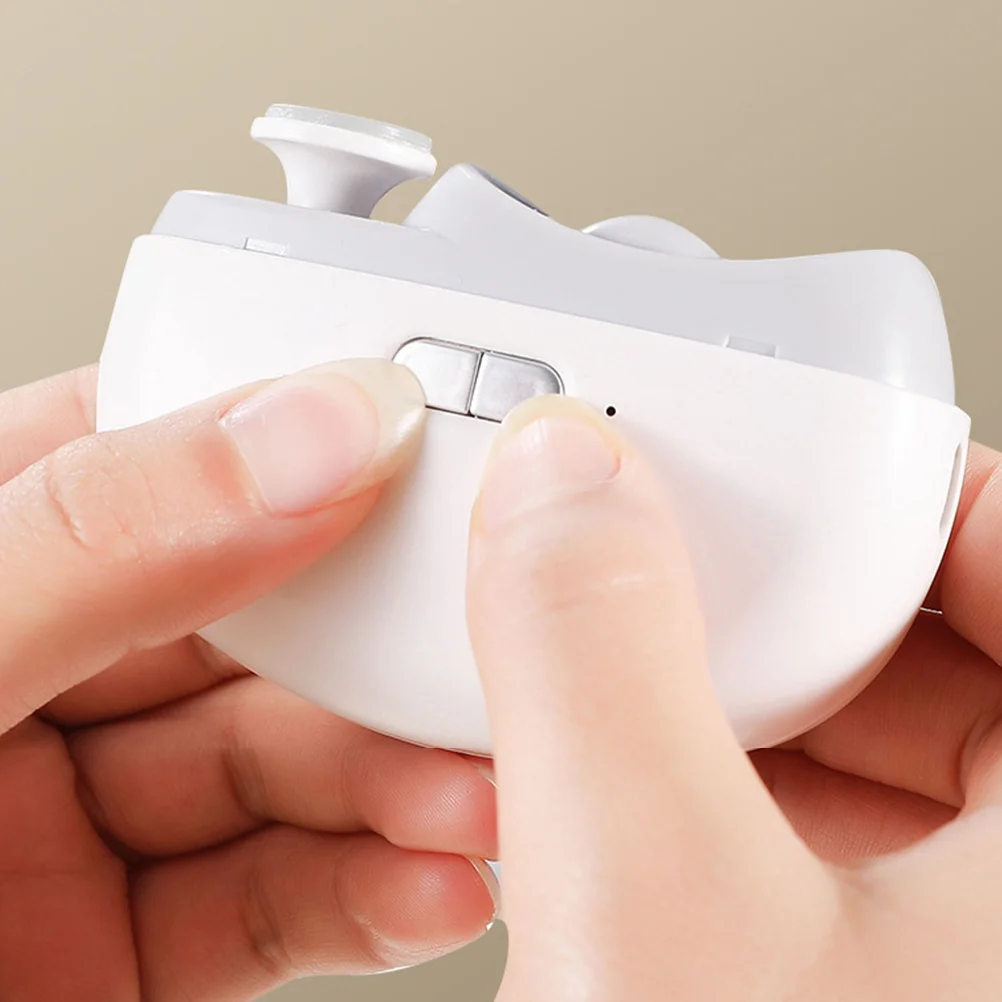 

2 in 1 Electric Nail Clipper USB Rechargeable Automatic Fingernail Trimmer with Light for Baby Kids Senior Adult Portable Small