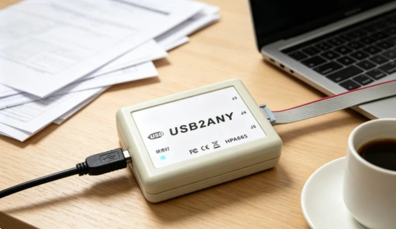 USB2ANY programmer TI USB to I2C SPI uart downloader LMX2820 HPA665 full version