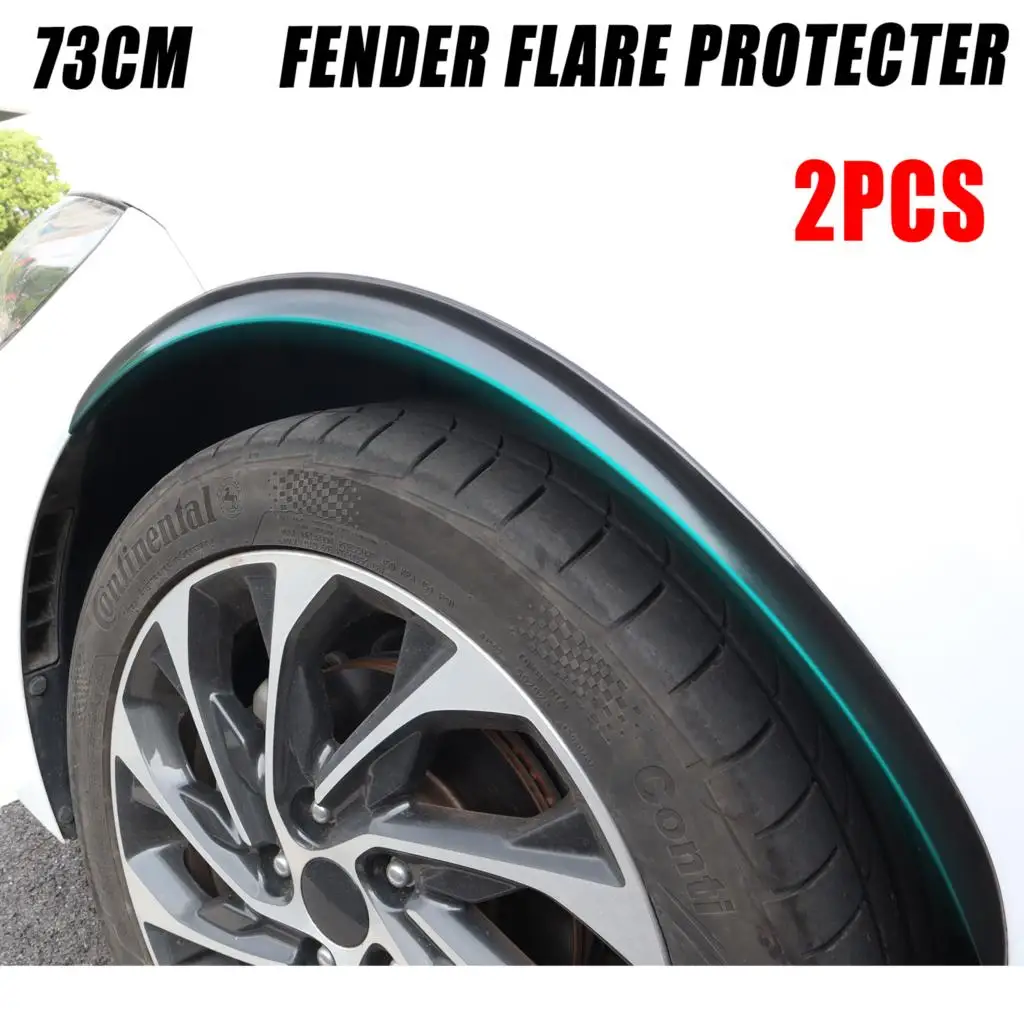 2PCS Universal Black Car Truck Wheel Fender Flares Eyebrow Arches Cover 29 inch