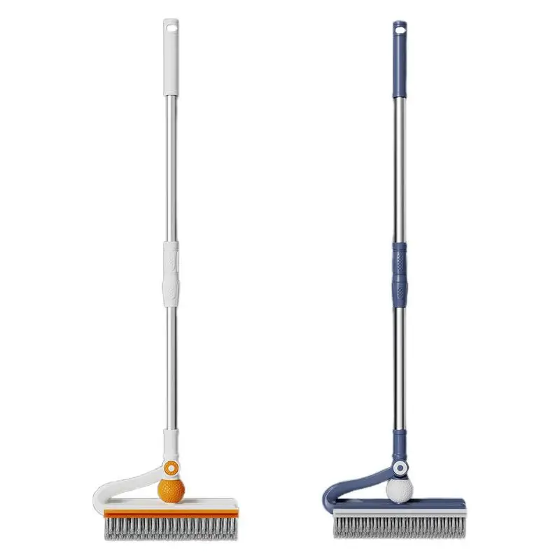 Floor Scrubber Broom Long Handle Wall Tile Scrubber Floor Sweeping Brush Toilet Floor Scrubber Broom Thick Bristles Broom