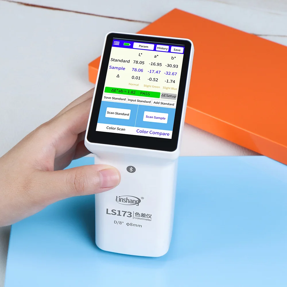 D/8 LS173 Bluetooth  Handheld Colorimeter Portable Colorimeter