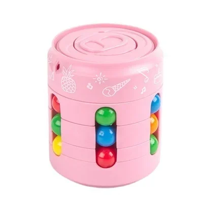 New magic bean can, magic cube, finger spinning top, children's coke, finger tip, magic bean, magic cube toy