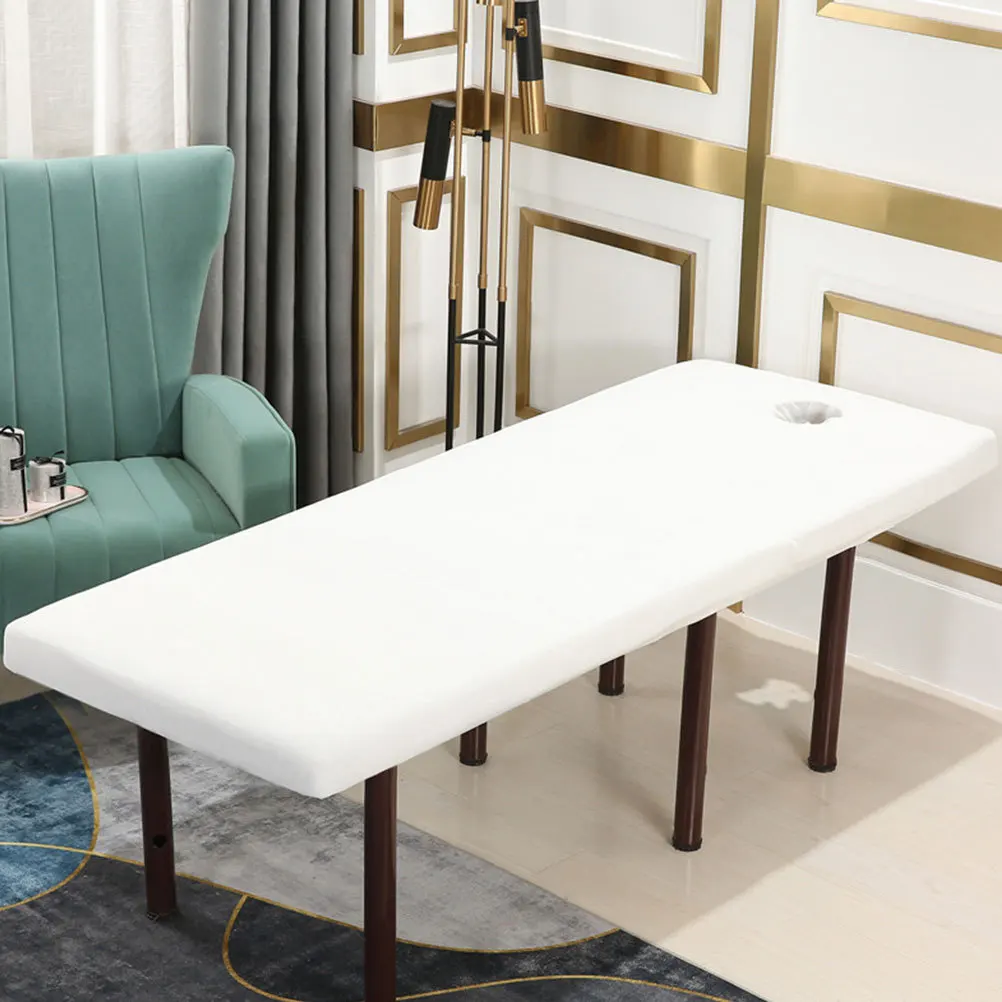 

Foot Bath Massage Bed Cover Elastic Stretchable Beauty Sheet Spa Table -Friendly Durable Non-Slip Washable Eco