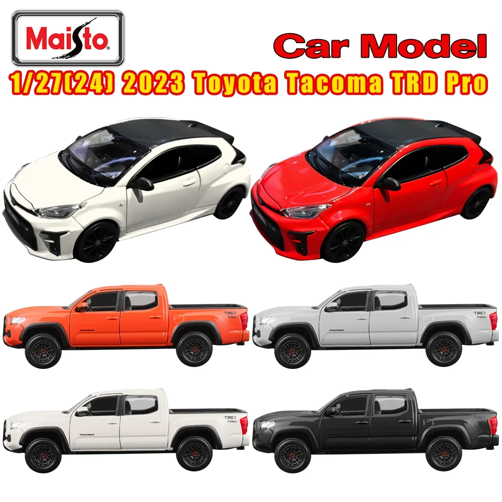 

Maisto 1:27 2023 Toyota Tacoma TRD Pro 1:24 2021 TOYOTA GR Yaris Simulation Alloy Car Model Vehicle Toy Collectibles Gift