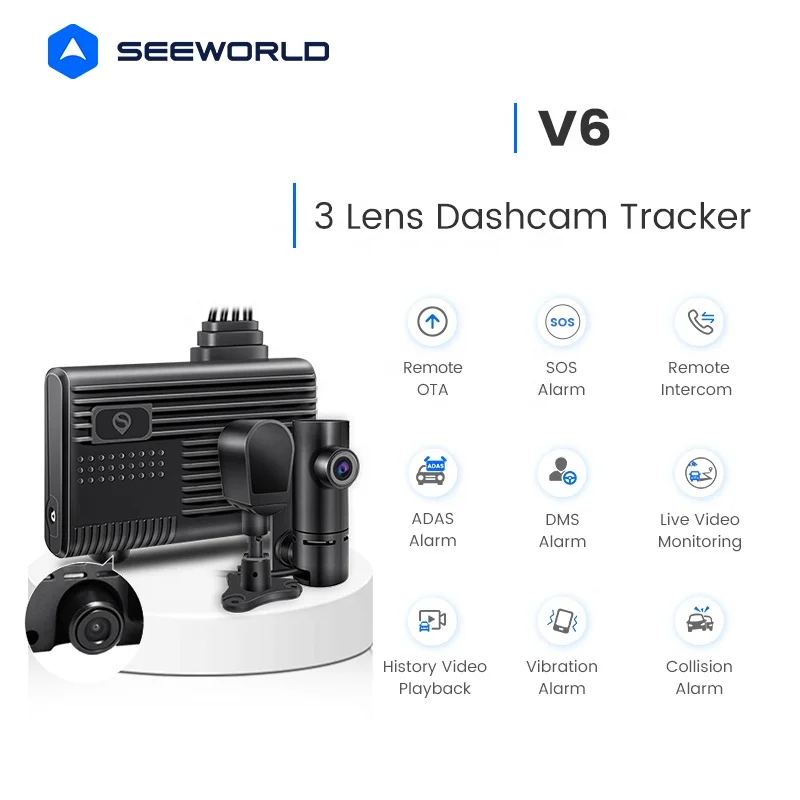 Rejestrator jazdy AHD Smart Drive DVR 1080P z kamerą, noktowizją i wbudowanymi 4 kanałami.