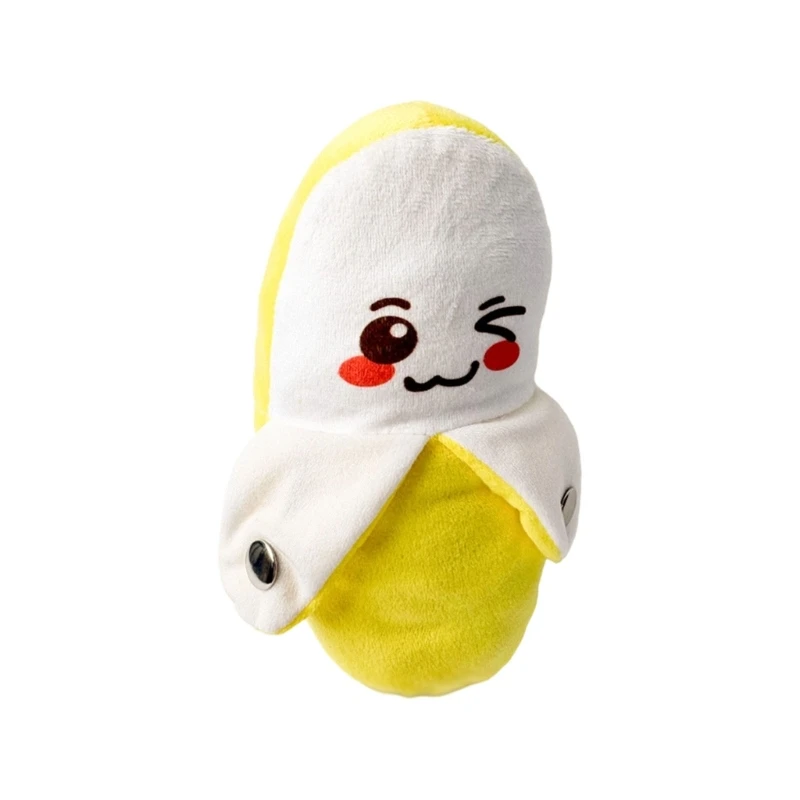 CORB Exclude battery Musical Plush Banana Toy with Rhythm Response, 16 Songs, Dance Light Sound Modes, Touch Activated Play for