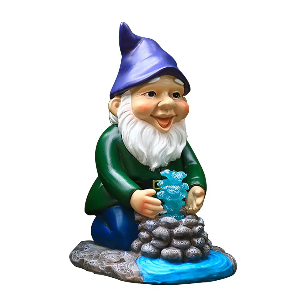 

Garden Gnome Gnome Statue Solar Lamp Craft Solar Light Lawn Light Adornment Outdoor Decoration Lawn Adornment Yard Ornament