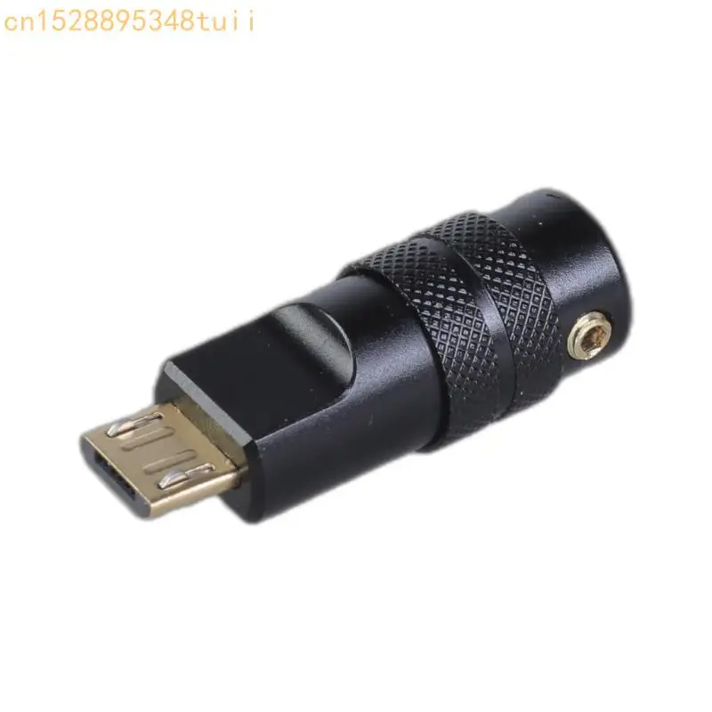 Y4QF USB 5pin Soldatura maschio Connettore in alluminio Adattatore in lega in lega per personalizzazione del cavo da 4,0 mm da