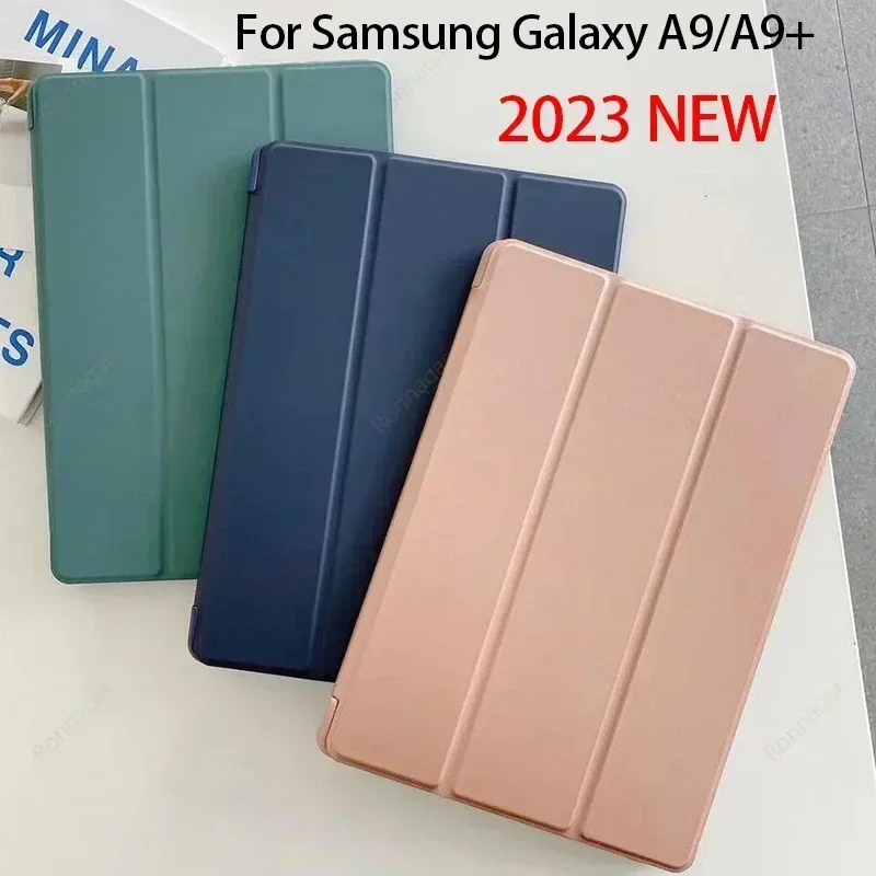 Étui pour Samsung Galaxy Tab A9 Plus 11 "2023 SM-X210/X216/X218 Étui pour tablette magnétique pliable Smart Cover pour Samsung Tab A9 +