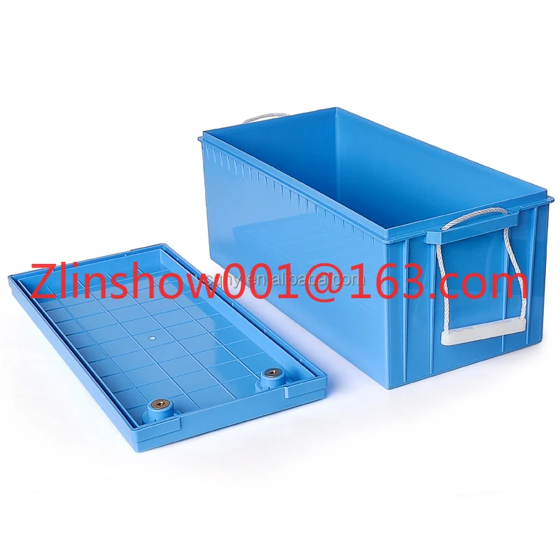 Lifepo4 12v 200ah 300ah Plastic Waterproof Empty Lithium Battery case for Solar Yacht Camper caravan