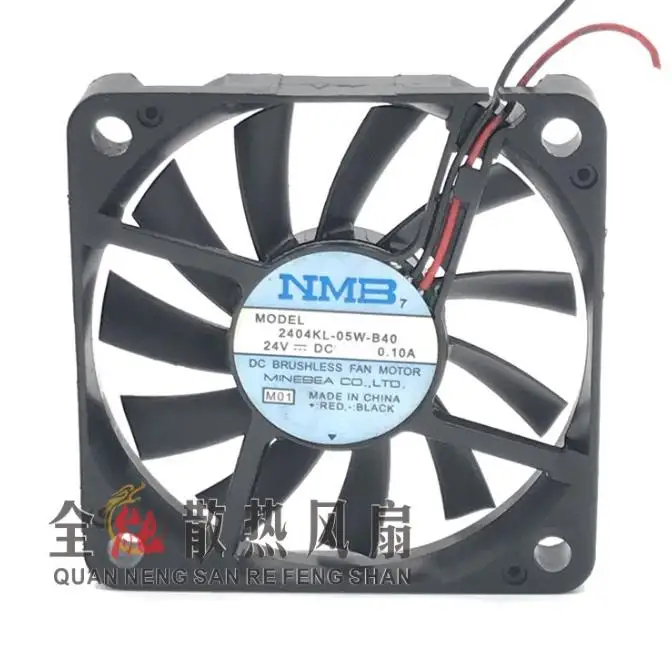NMB-MAT 2404KL-05W-B40 M01 DC 24В 0.10A 60x60x10 мм 2-проводной Вентилятор охлаждения сервера