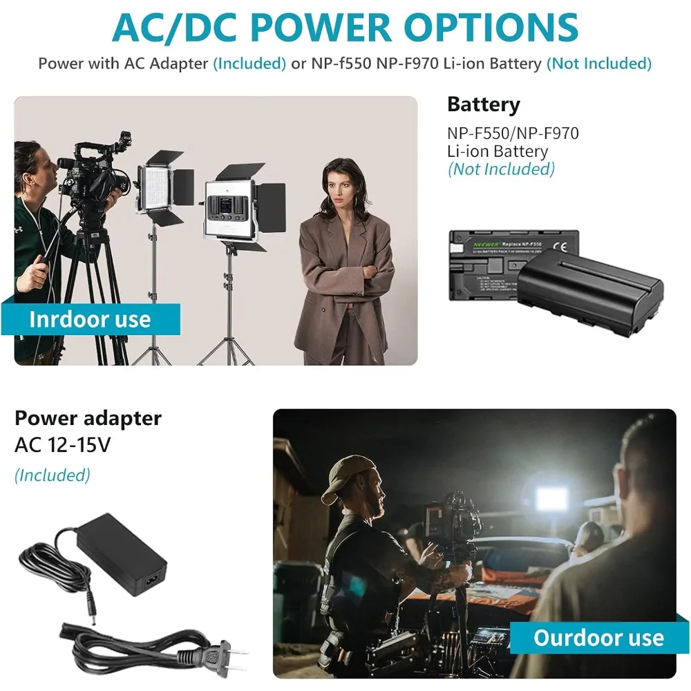 2 Packs 660 LED Video Light with APP Control, Photography Video Lighting Kit with Light Stands, Dimmable 45W Bi-Color