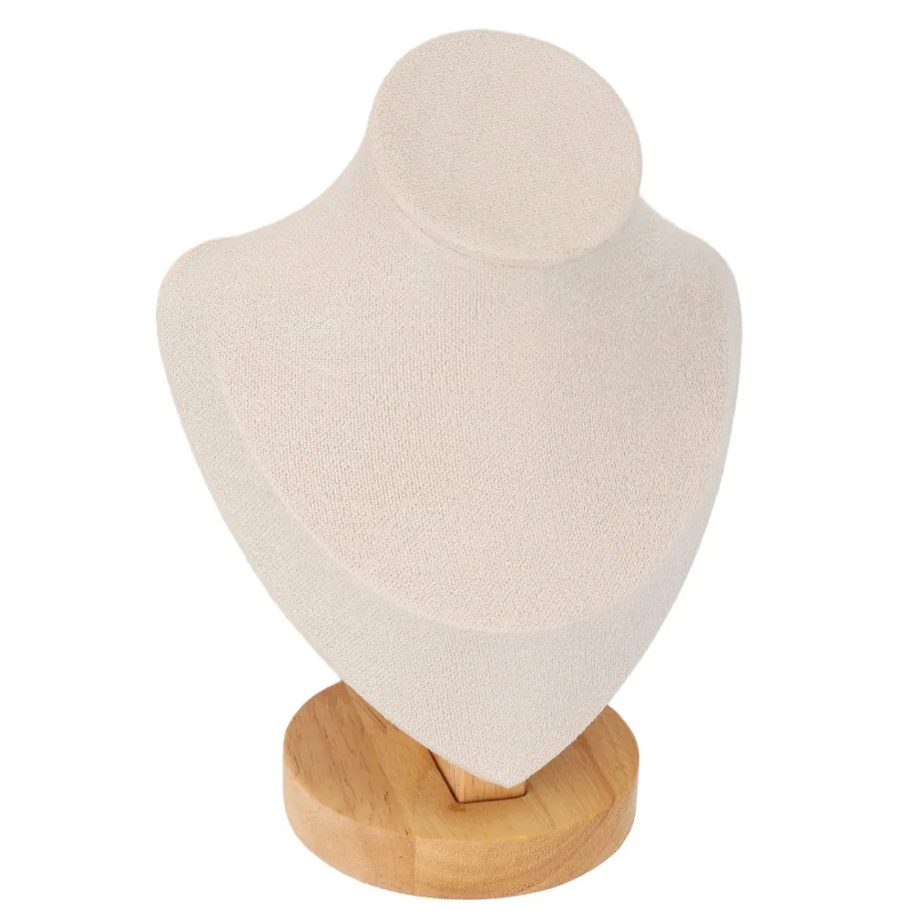 

Подставка для украшений из массива дерева, роскошная, маленькая, в форме бюста, органайзер для ювелирных изделий, держатель для ожерелий