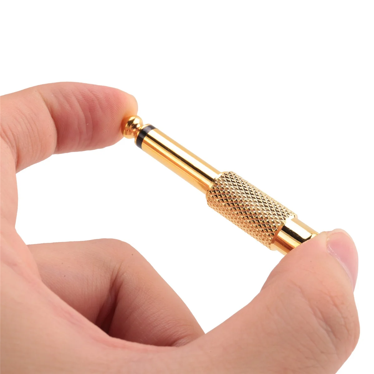 

5x Gold Plated 6.35mm 1/4 inch Male Mono Plug to RCA Female 6.5mm Jack Audio Stereo Adapter Connector Plug TS Converter Sound Mi