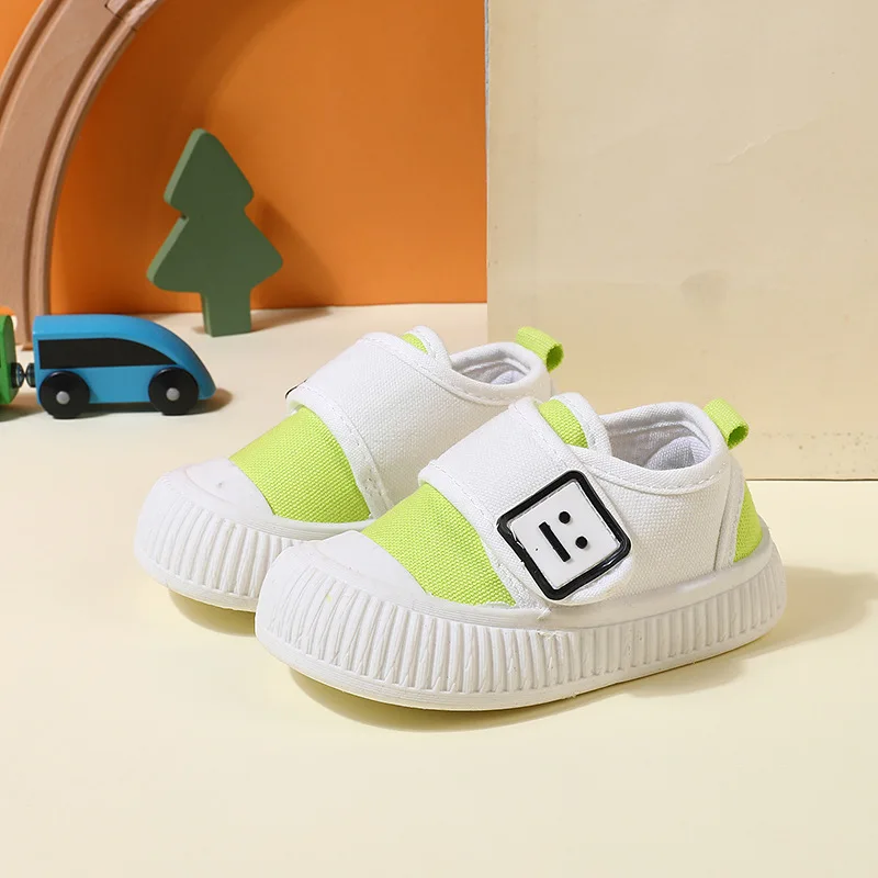 Kids Canvas Shoes 2023 Autumn New Anti Slip Soft Sole Walking Shoes Toddler Boys Girls Sneakers Breathable Casual Shoes נעליים