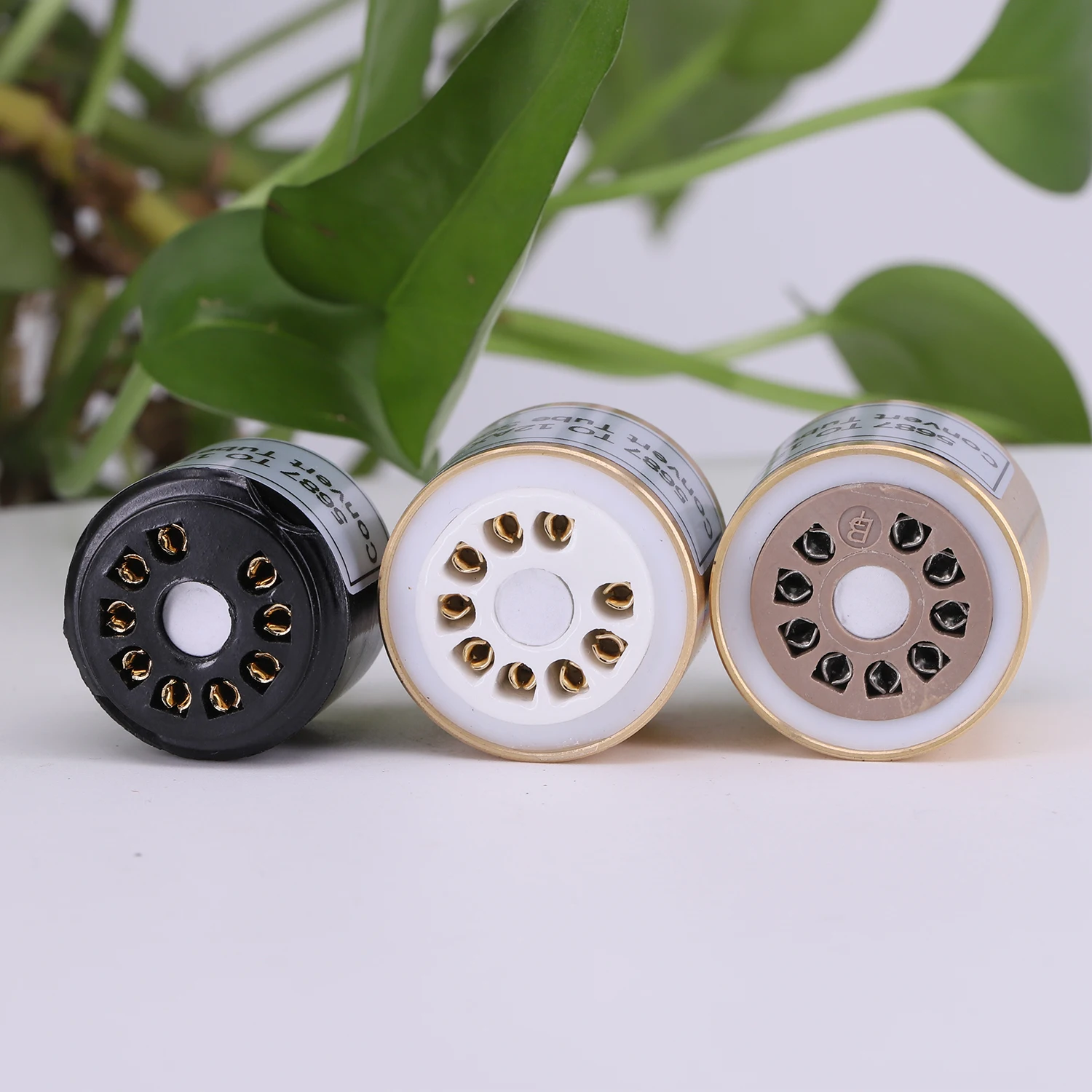 2PCS 5687 ( Insert Adapter ) TO 12AX7 ECC83 12AU7 ECC82 Electron Tube Amplifier Vintage Convert Adapter Tube Socket