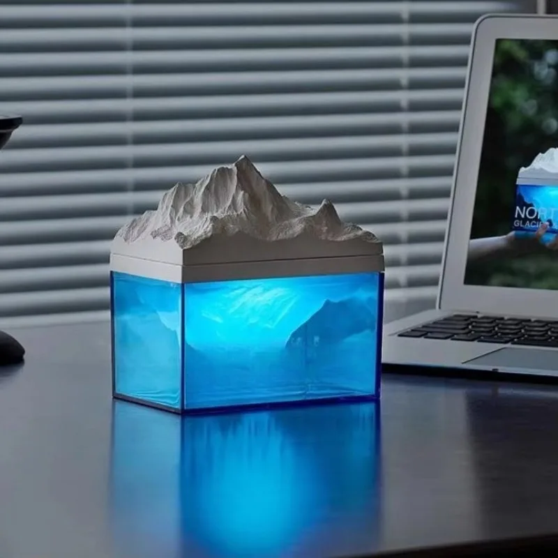 

Bedroom Living Room Bar Desk Lamp Glacier Ocean Bedside Night Lamp