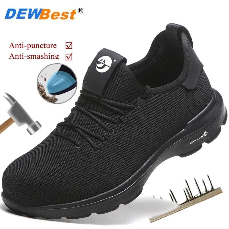 Factory direct safety shoes Outdoor anti-smash anti-puncture shoes dustproof anti-static breathable sports casual shoes