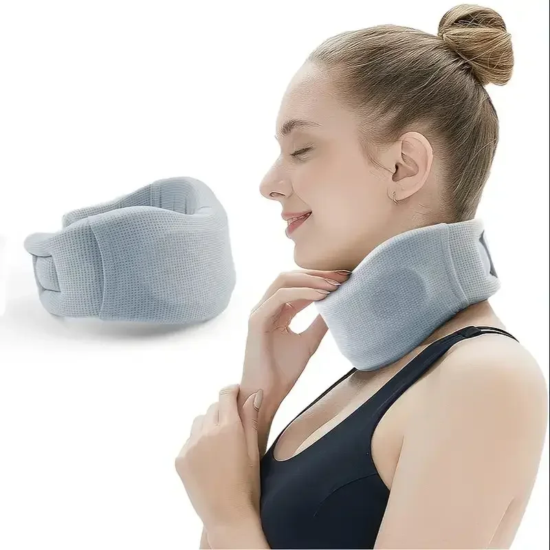 

Neck Brace -Soft Neck Support Relieves Pain & Pressure in Spine Foam Cervical Collar Wraps Aligns Stabilizes Vertebrae