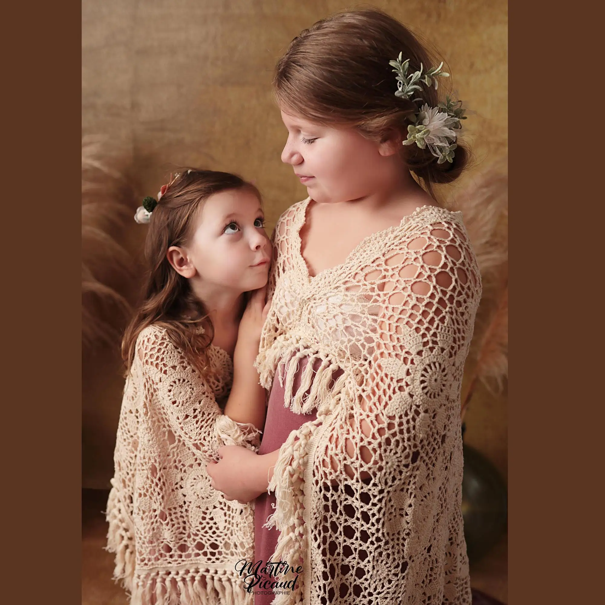 

Don&Judy Dress For Girl Photo Shoot Birthday Gift For Sister Photography Boho Style Asymmetrical Hem And Shawl