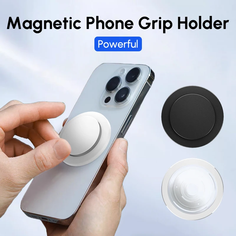 Magnetic Stand Holder Mobile Phone Grip Socket Ring Pocket For iPhone 15 14 13 Pro Max Samsung S23 Xiaomi OPPO Mag safe in Car