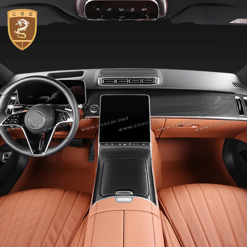 1 Conjunto de Acessórios de Moldura Interna para Painel Central de Carro para Mercedes-Benz Classe S W223, Estilo OEM, Capa Adicional para Interruptor