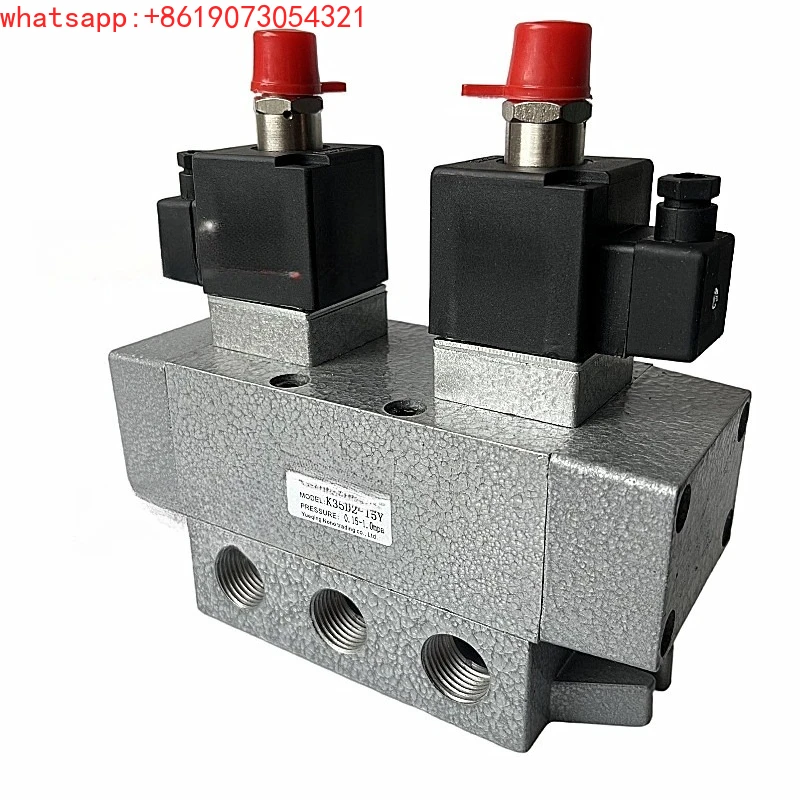 K35D2H-6 8 10 15 20 25 dual electronic control solenoid valve slide valve three position five ventilation directional valve