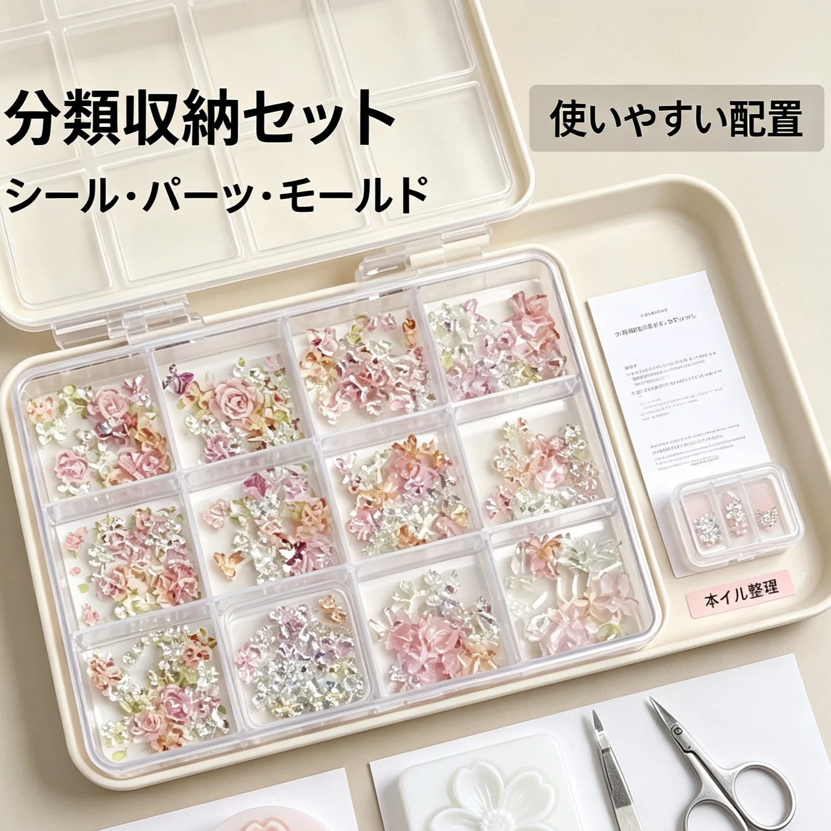 3D easy-release magnolia nail art mold, DIY silicone nail art tools, flower nail art mold stickers, nail art carving templates