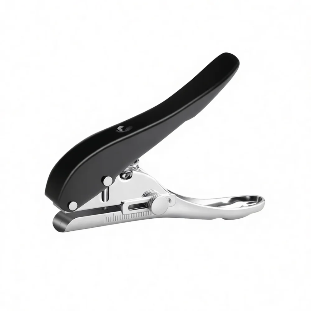 Professional Two Hole Paper Puncher Manual Office Stationery Binding Tool Reliable Desktop Document Hole Puncher