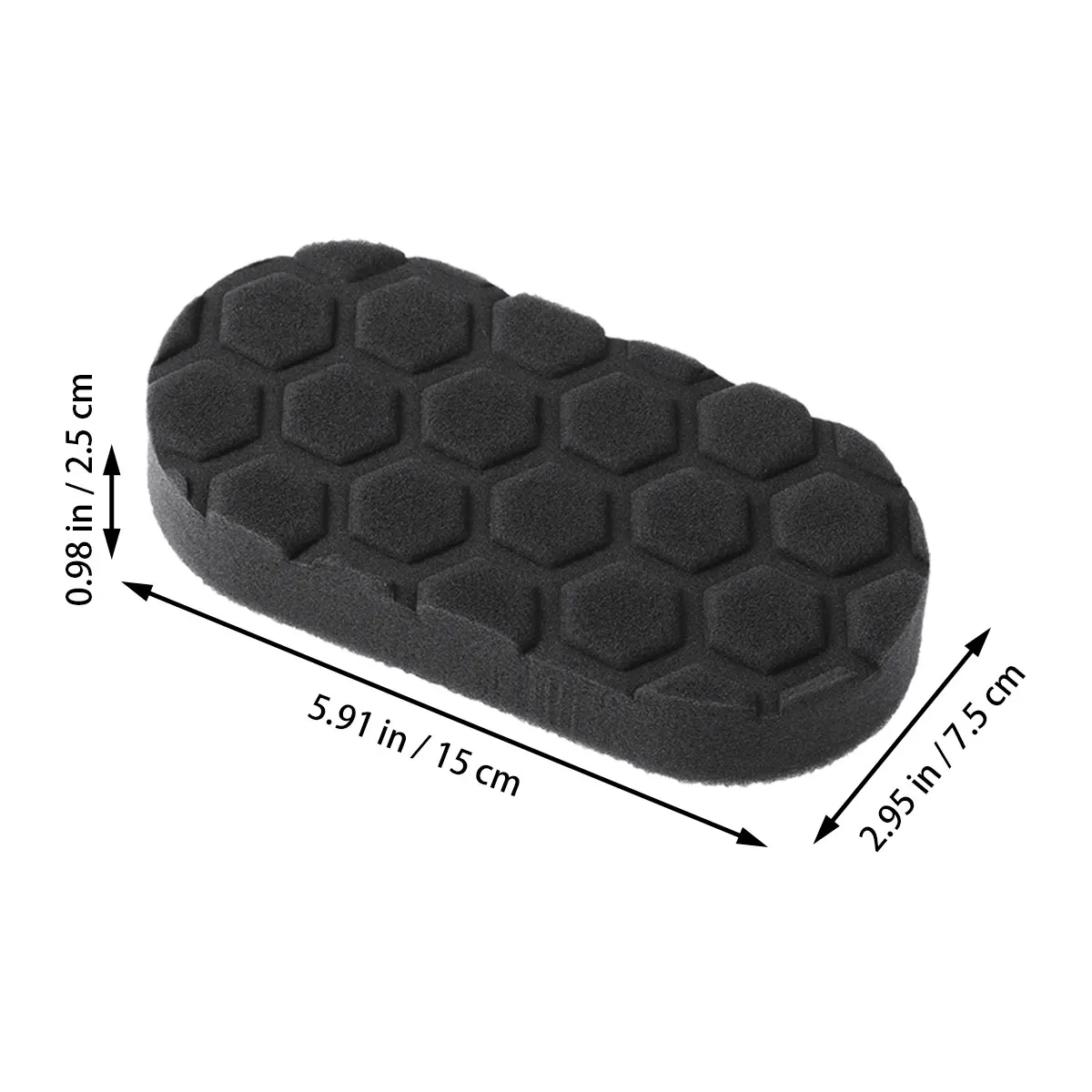 

3pcs Car Waxing Sponge Durable Foam Cleaning Cloth High Density No Crumbs Applicator Valeting Polish Tyre Dashboard Seats