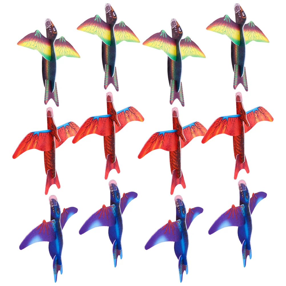 

48 Pcs Boy Dinosaur Plane Toy Child Outdoor Toys Eva Gliders Airplanes for Kids